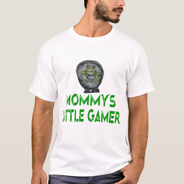 Camiseta Pequeña jugadora de Frog Pepe Mami (Anverso)