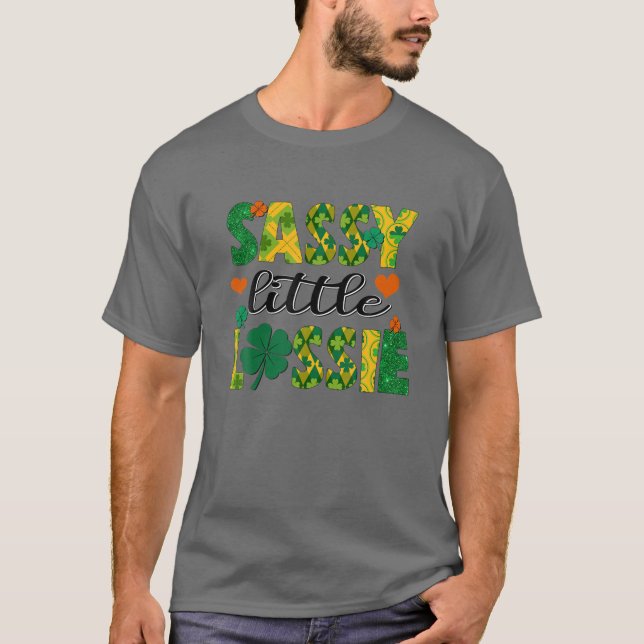 Camiseta Pequeña Lassie, Esencial El Día De San Patricio (Anverso)