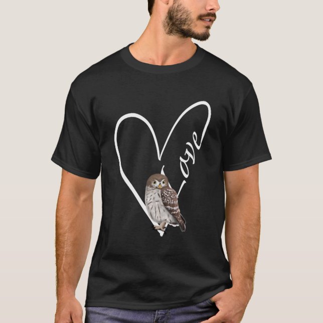 Camiseta Pequeña Lechuza Pájaros Aves Bióloga Animal (Anverso)
