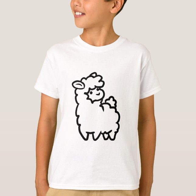 Camiseta Pequeña llama (Anverso)