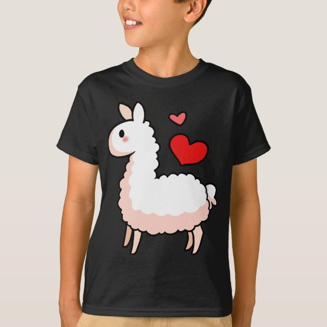 Camiseta Pequeña llama (Anverso)