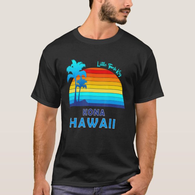 Camiseta Pequeña Llave de Antorcha Kona Hawaii Playa Tropic (Anverso)