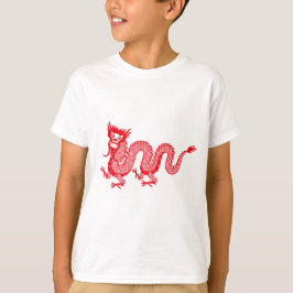 Camiseta Pequeña luz del dragón: Diseño del dragón rojo chi
