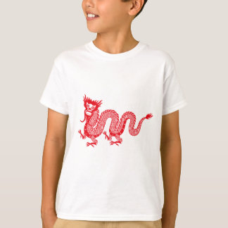 Camiseta Pequeña luz del dragón: Diseño del dragón rojo chi