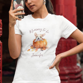 Camiseta Pequeña mami de calabaza para ser