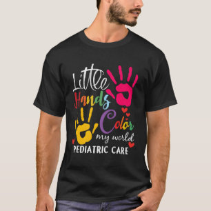 Camiseta Pequeña mano color pediátrico de mi mundo