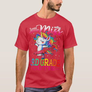 Camiseta Pequeña Miss 3° Grado Cutie Primer Día De La Escue