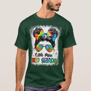 Camiseta Pequeña Miss 3° grado desordenada Chica de bollos