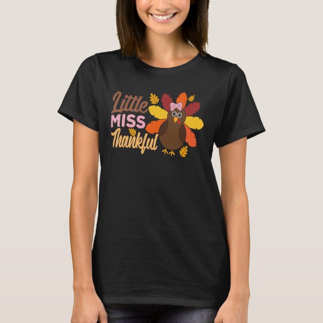 Camiseta Pequeña Miss Agradecida (Anverso)