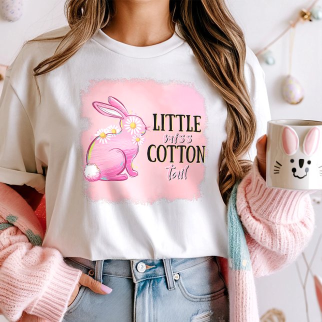 Camiseta Pequeña Miss Cotton Tail Pink Bundy Pascua (Subido por el creador)