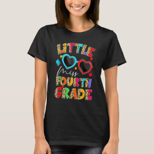 Camiseta Pequeña Miss Cuarto Grado Aquí Llego El Primer Día