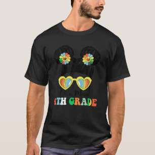 Camiseta Pequeña Miss Cuarto Grado Desordenada Chica De Bun
