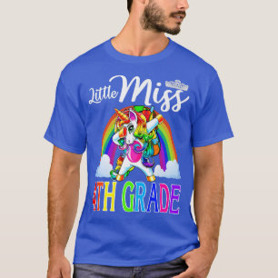 Camiseta Pequeña Miss Cuarto Grado Unicornio Primer Día De 