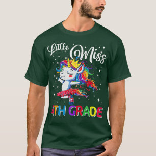 Camiseta Pequeña Miss De Cuarto Grado Unicornio Magico Prim