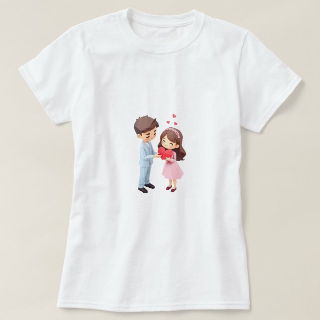 Camiseta Pequeña Miss | Feliz Día de San Valentín | Regalos (Diseño del anverso)