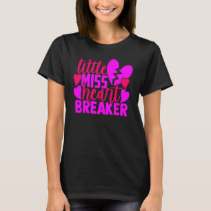 Camiseta Pequeña Miss Heartbreaker Funny Chicas V Day Valen