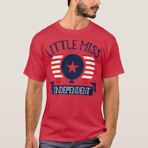Camiseta Pequeña Miss Independiente 4 de julio