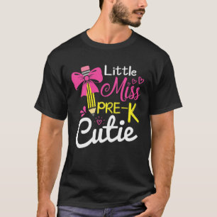 Camiseta Pequeña Miss Pre-K Cutie De Vuelta A Los Chicas Es