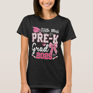 Camiseta Pequeña Miss Pre-k Grad 2025 Coquette Preschool Gr