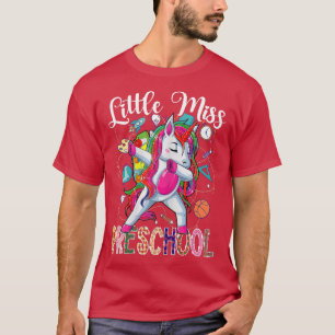 Camiseta Pequeña Miss Preescolar Hola Primer Día De Preesco