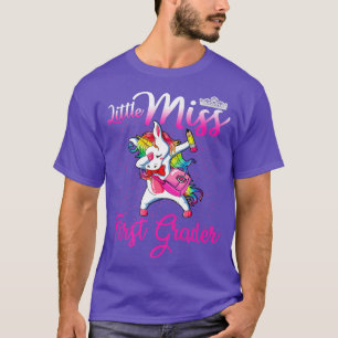 Camiseta Pequeña Miss Primer Grado De Vuelta A La Escuela U
