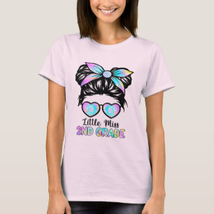 Camiseta Pequeña Miss Segundo Grado Chica De Vuelta A La Es