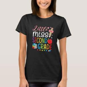 Camiseta Pequeña Miss Segundo Grado Chicas De Vuelta Al Equ