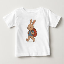 Camiseta pequeña para niños conejos - de vuelta a 