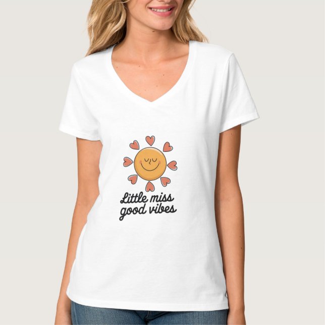 Camiseta Pequeña perdida de buenas vibraciones (Anverso)