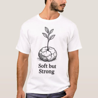 Camiseta Pequeña planta plantando en suelo, diseño de camis