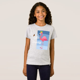 Camiseta Pequeña Princesa de diseño de flamenco rosa - Chic