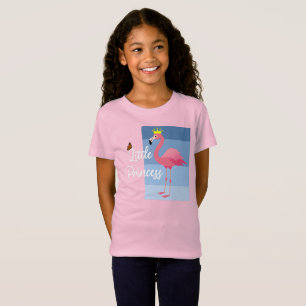 Camiseta Pequeña Princesa de diseño de flamenco rosa - Chic