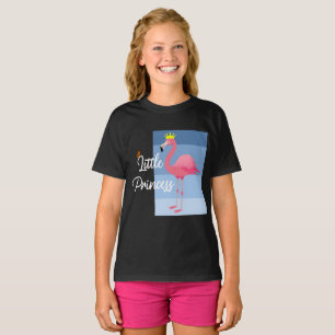 Camiseta Pequeña Princesa de diseño rosa de flamenco - Chic