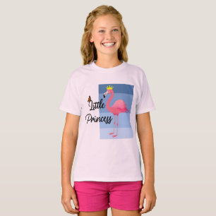 Camiseta Pequeña Princesa de diseño rosa de flamenco - Chic