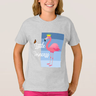 Camiseta Pequeña Princesa de diseño rosa de flamenco - Chic