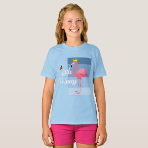 Camiseta Pequeña Princesa de diseño rosa de flamenco - Chic