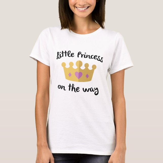 Camiseta Pequeña Princesa En Camino (Anverso)