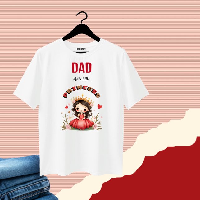 Camiseta Pequeña princesa linda con tshir vestido rojo (Subido por el creador)