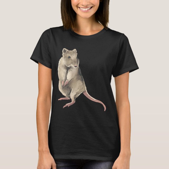 Camiseta Pequeña rata asustada (Anverso)