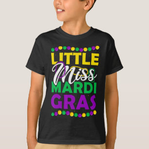 Camiseta Pequeña Ropa de Carnaval de Niños de Miss Mardi Gr