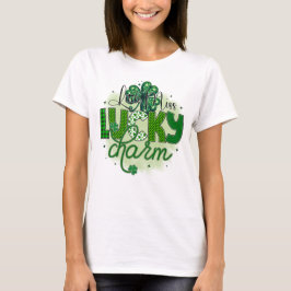 Camiseta Pequeña señorita amuleto de la suerte 