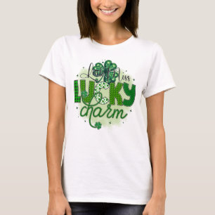 Camiseta Pequeña señorita amuleto de la suerte 