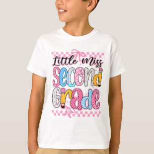 Camiseta Pequeña Señorita de 2do Grado de Coque para Niñas 