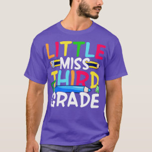Camiseta Pequeña señorita de tercer grado de vuelta al rega