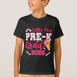Camiseta Pequeña señorita graduada de prekín 2026 coqueta p