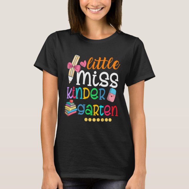 Camiseta Pequeña Señorita Guardería Infantil Chicas De Vuel (Anverso)