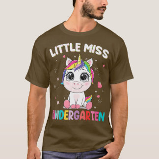 Camiseta Pequeña Señorita Guardería Primer Día De La Escuel