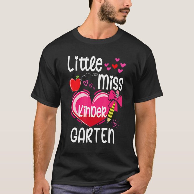 Camiseta Pequeña Señorita Guardería Primer Día De La Guarde (Anverso)