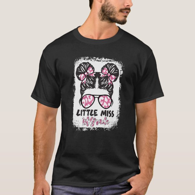 Camiseta Pequeña señorita Leopard con sangre de primer grad (Anverso)
