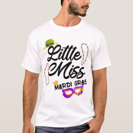 Camiseta pequeña señorita mardi gras